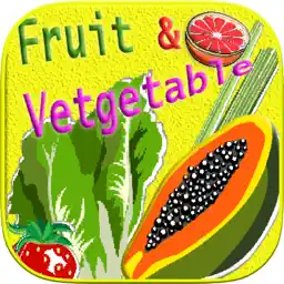 教育水果和Vetgetable词汇游戏